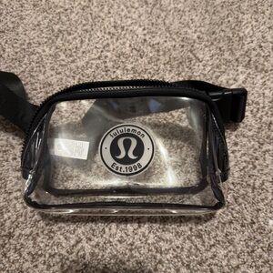 Lululemon Transparent Belt Bag with Black Accents